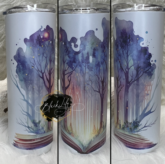 Tumbler - Enchanted Book Forest *GLOW OPTION*