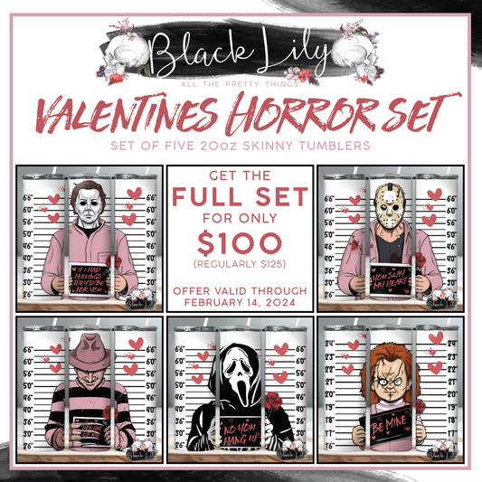 Tumbler - FULL SET Valentines Horror Line