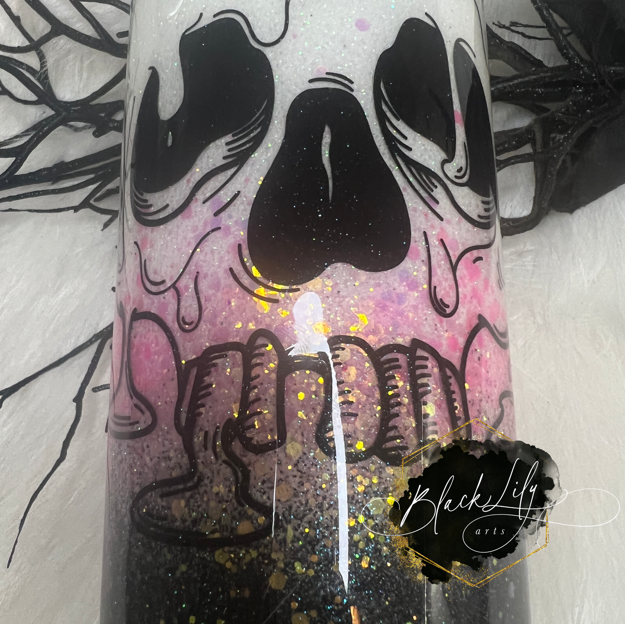 Men's Melting Skull Tumbler