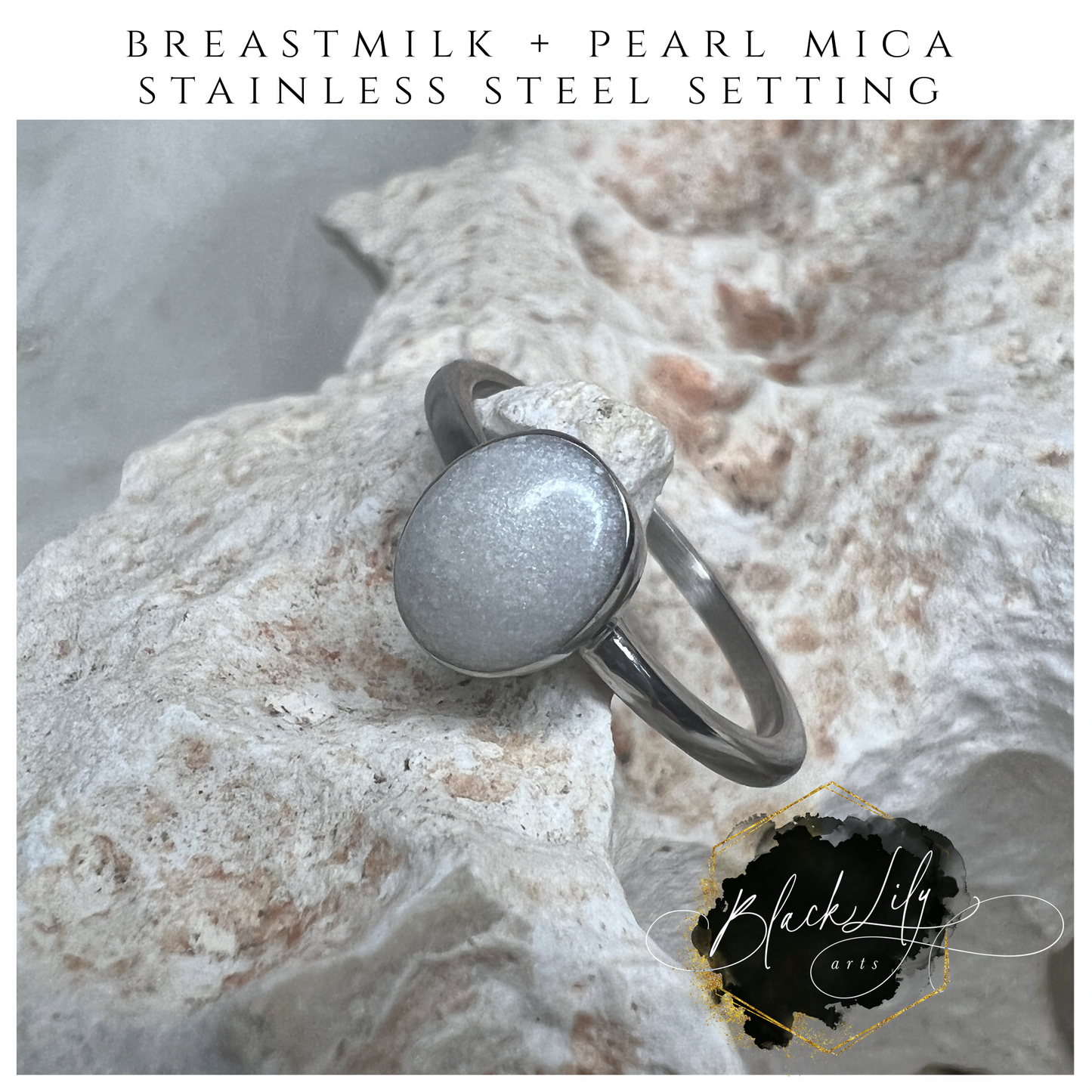 Keepsake Ring - Heart - Silver, Gold, Rose Gold - Stainless Steel