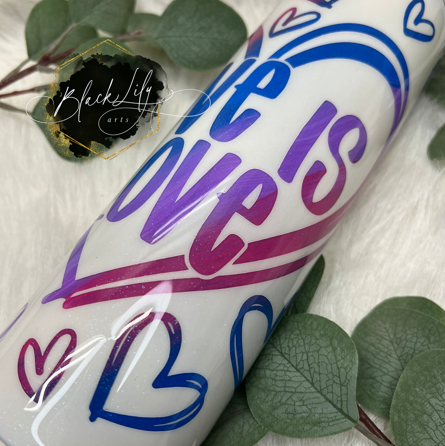 Tumbler - Love is Love Pride Theme - Multiple color options!