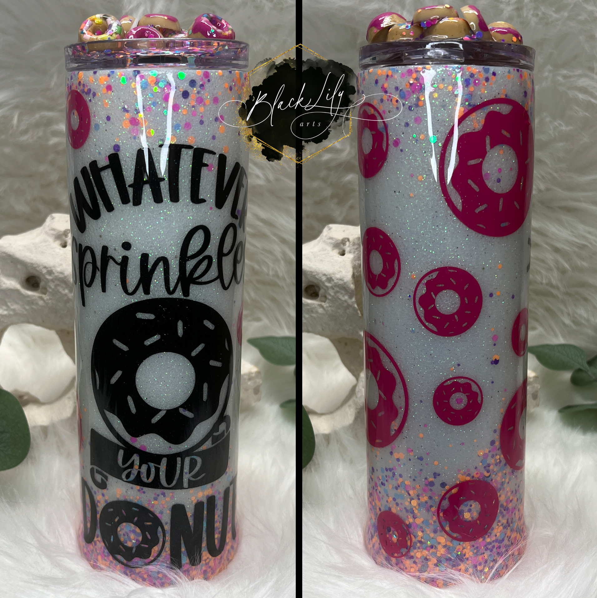 Whatever Sprinkles Your Donut 40oz Tumbler Wrap Sublimation