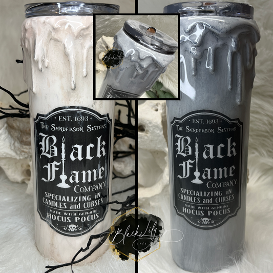 Tumbler - Black Flame Candle