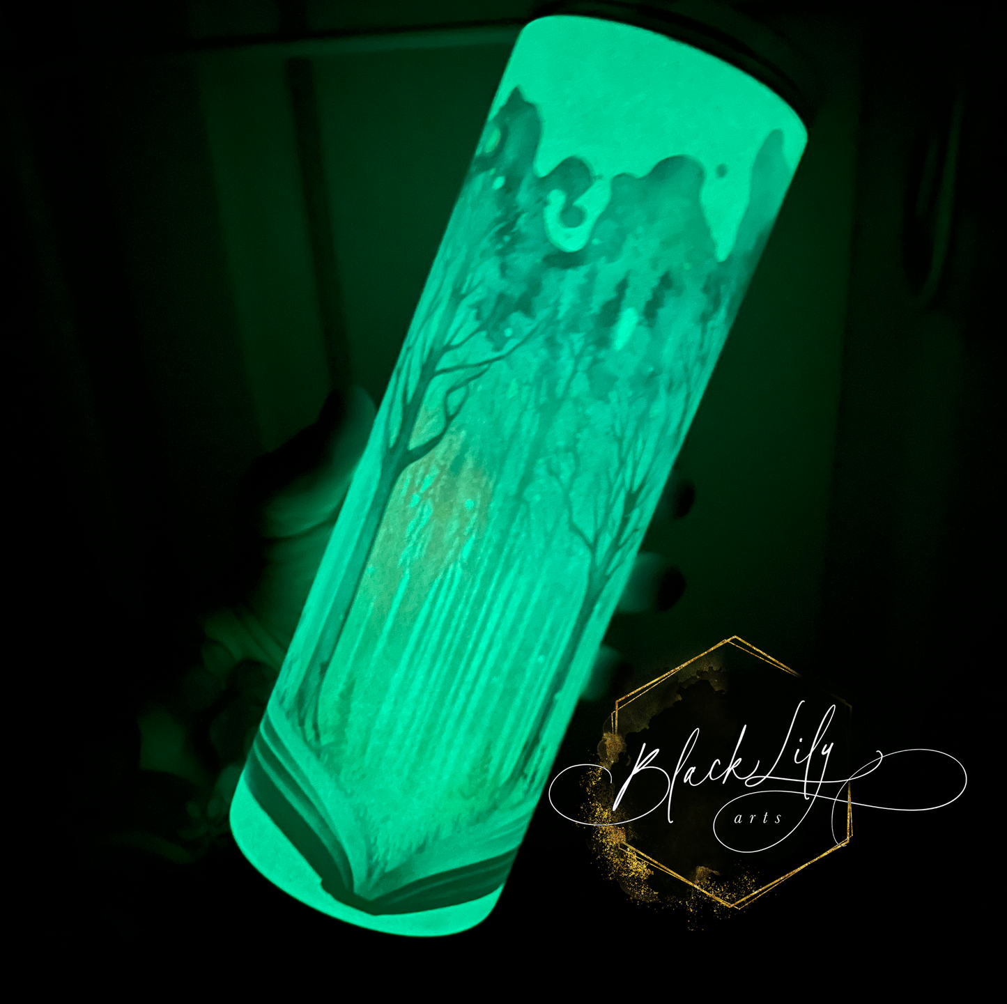 Tumbler - Enchanted Book Forest *GLOW OPTION*