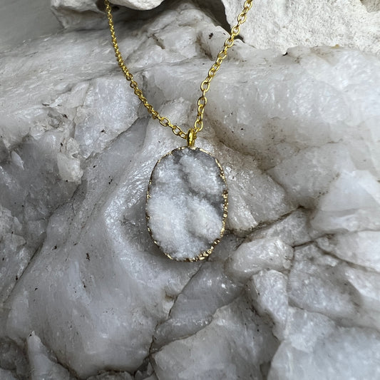 Keepsake Necklace - Geode Cloud Pendant