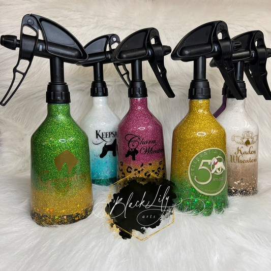 Fully Custom Dog and Pet Grooming Spray Bottles