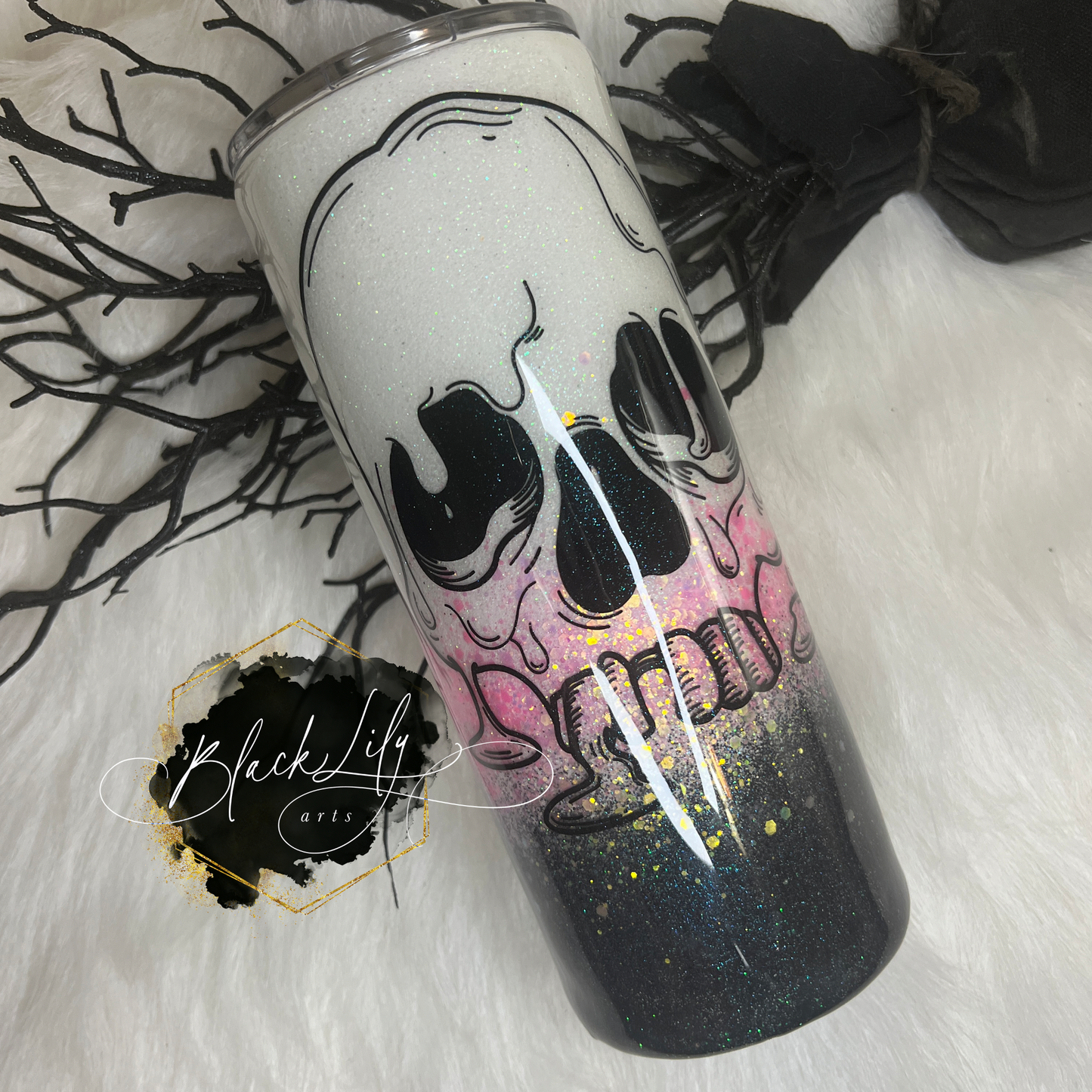 Men's Melting Skull Tumbler