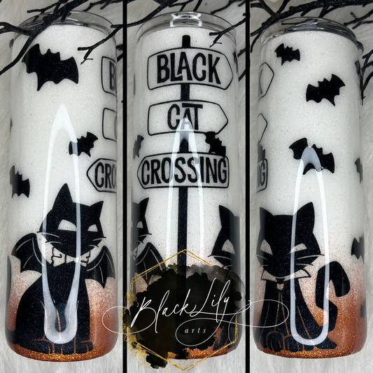 Tumbler - Black Cat Crossing