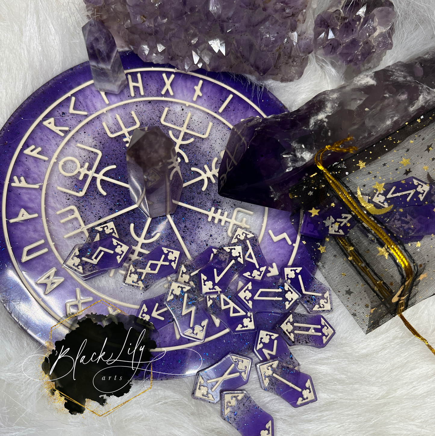 Spiritual Runes & Compass Set or Singles