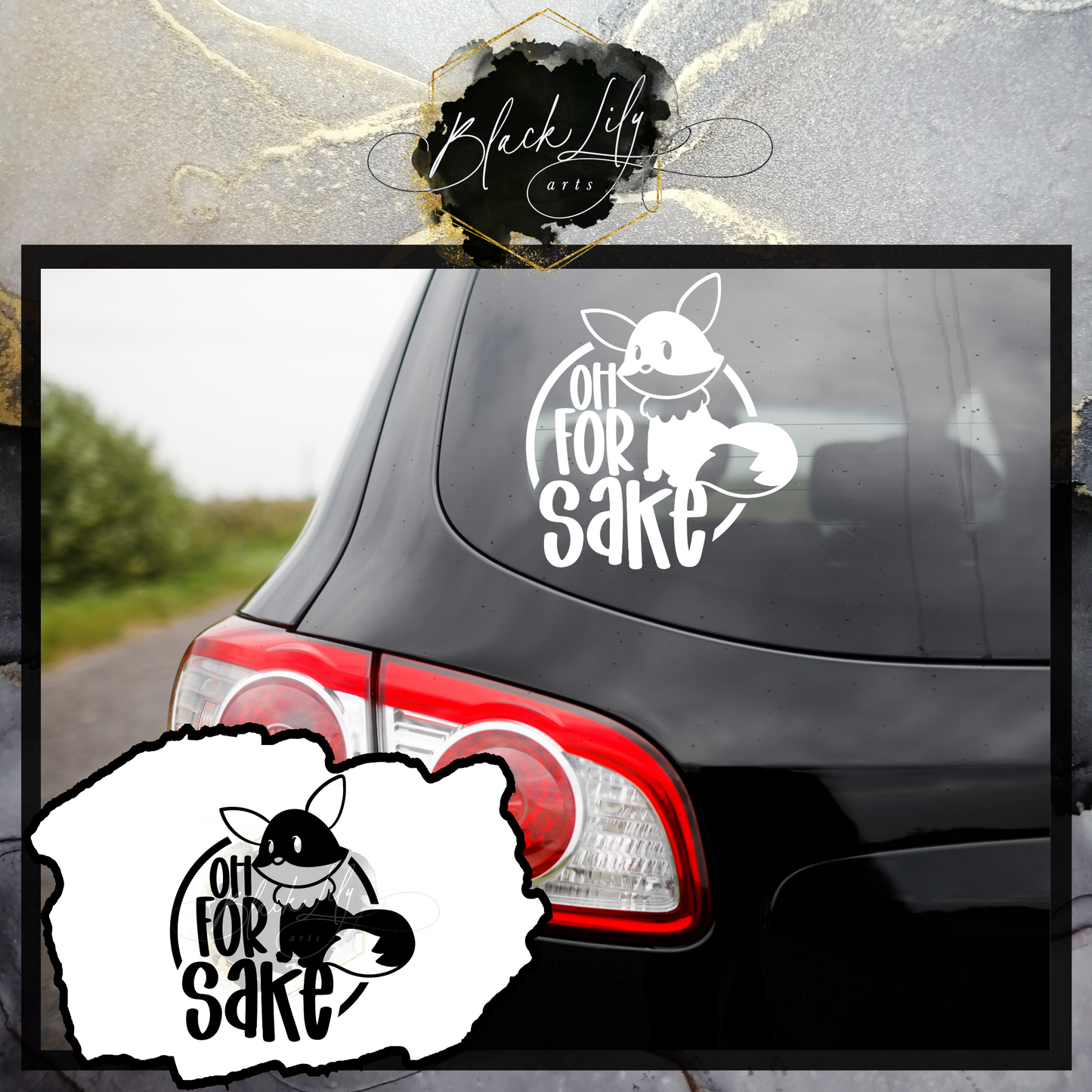 Vinyl Decal - Oh For Fox Sake - Weatherproof